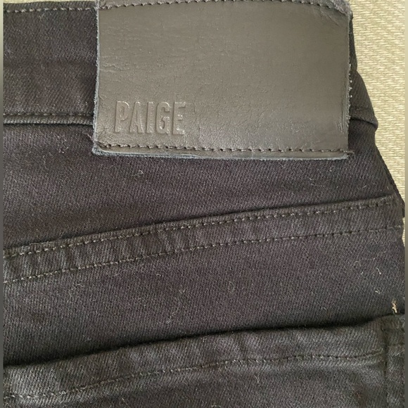 PAIGE Black Straight Leg Jeans - Picture 5 of 8